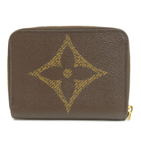 LOUIS VUITTON Coin case M69354 Giant monogram canvas Brown Zippy Coin Purse Monogram Giant Women Used Authentic