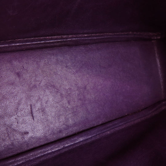 HERMES Handbag Epsom purple Plume 20 Cyclamen SilverMetal