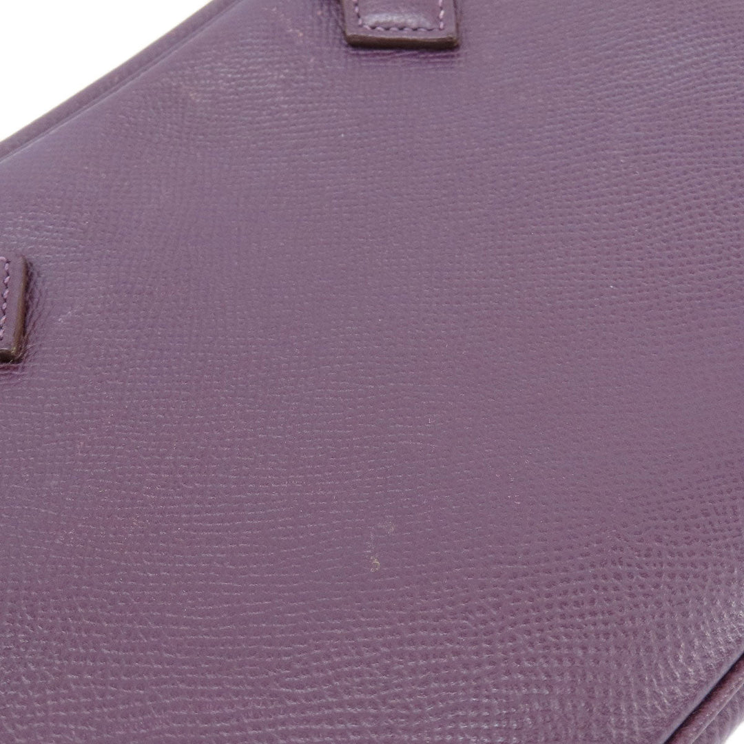 HERMES Handbag Epsom purple Plume 20 Cyclamen SilverMetal