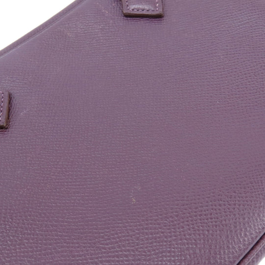 HERMES Handbag Epsom purple Plume 20 Cyclamen SilverMetal