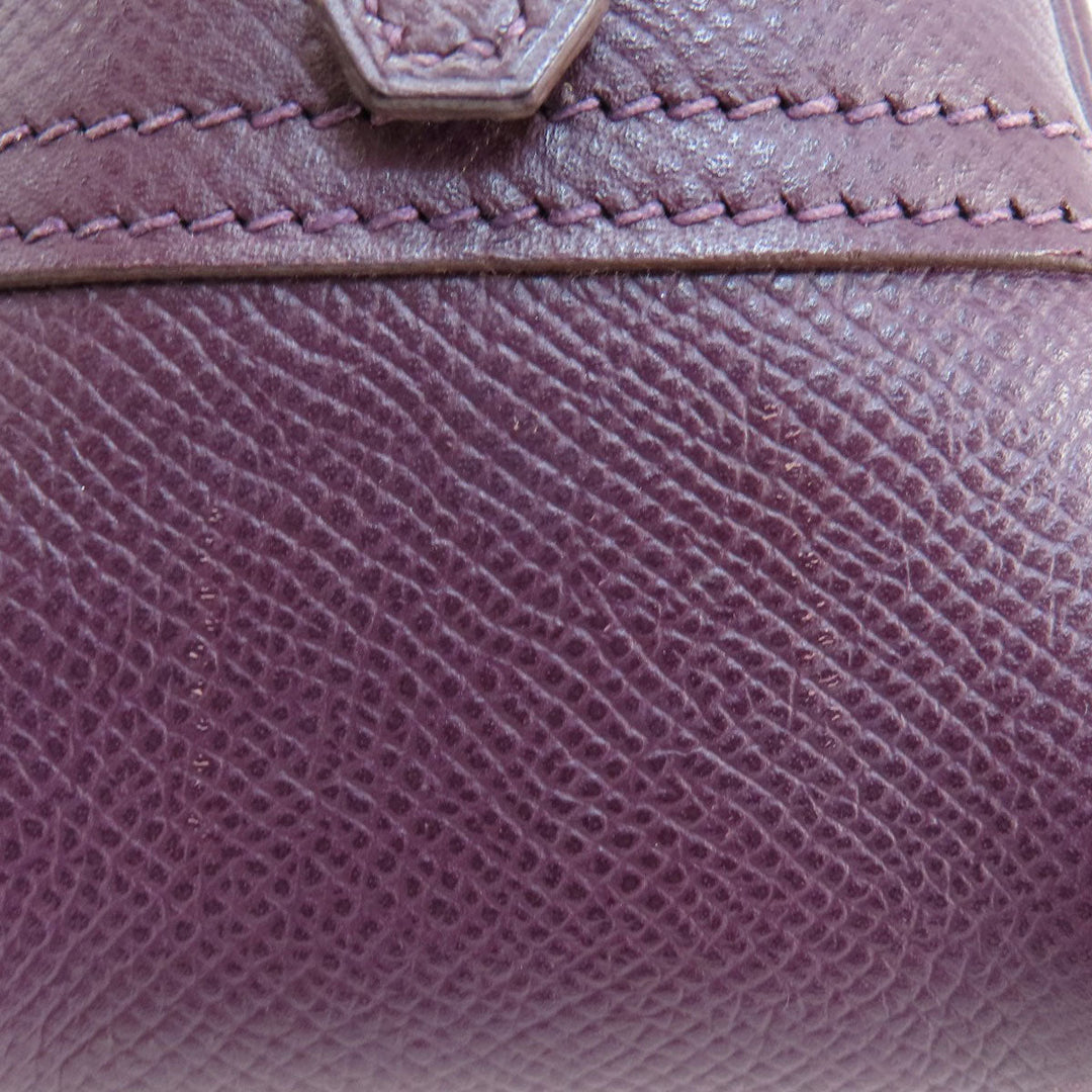 HERMES Handbag Epsom purple Plume 20 Cyclamen SilverMetal