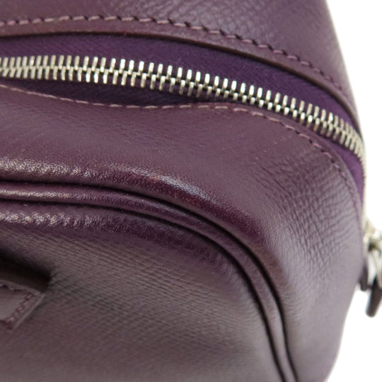 HERMES Handbag Epsom purple Plume 20 Cyclamen SilverMetal