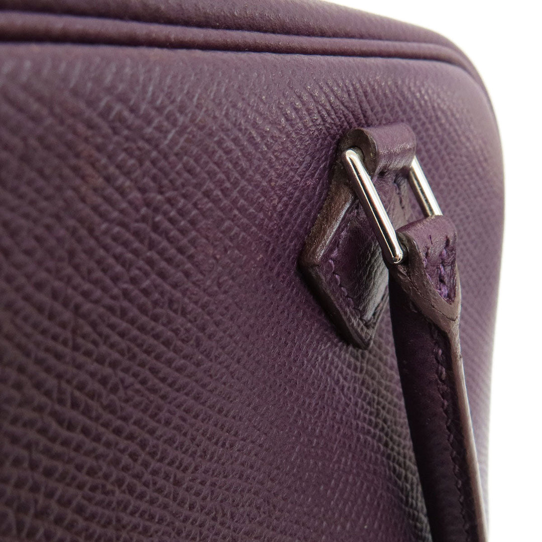 HERMES Handbag Epsom purple Plume 20 Cyclamen SilverMetal