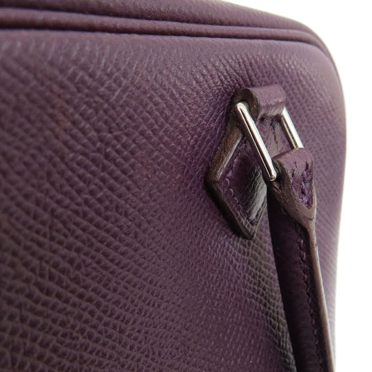HERMES Handbag Epsom purple Plume 20 Cyclamen SilverMetal