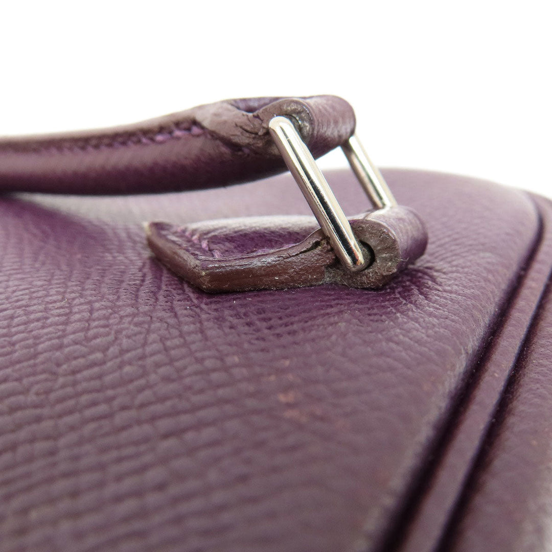 HERMES Handbag Epsom purple Plume 20 Cyclamen SilverMetal