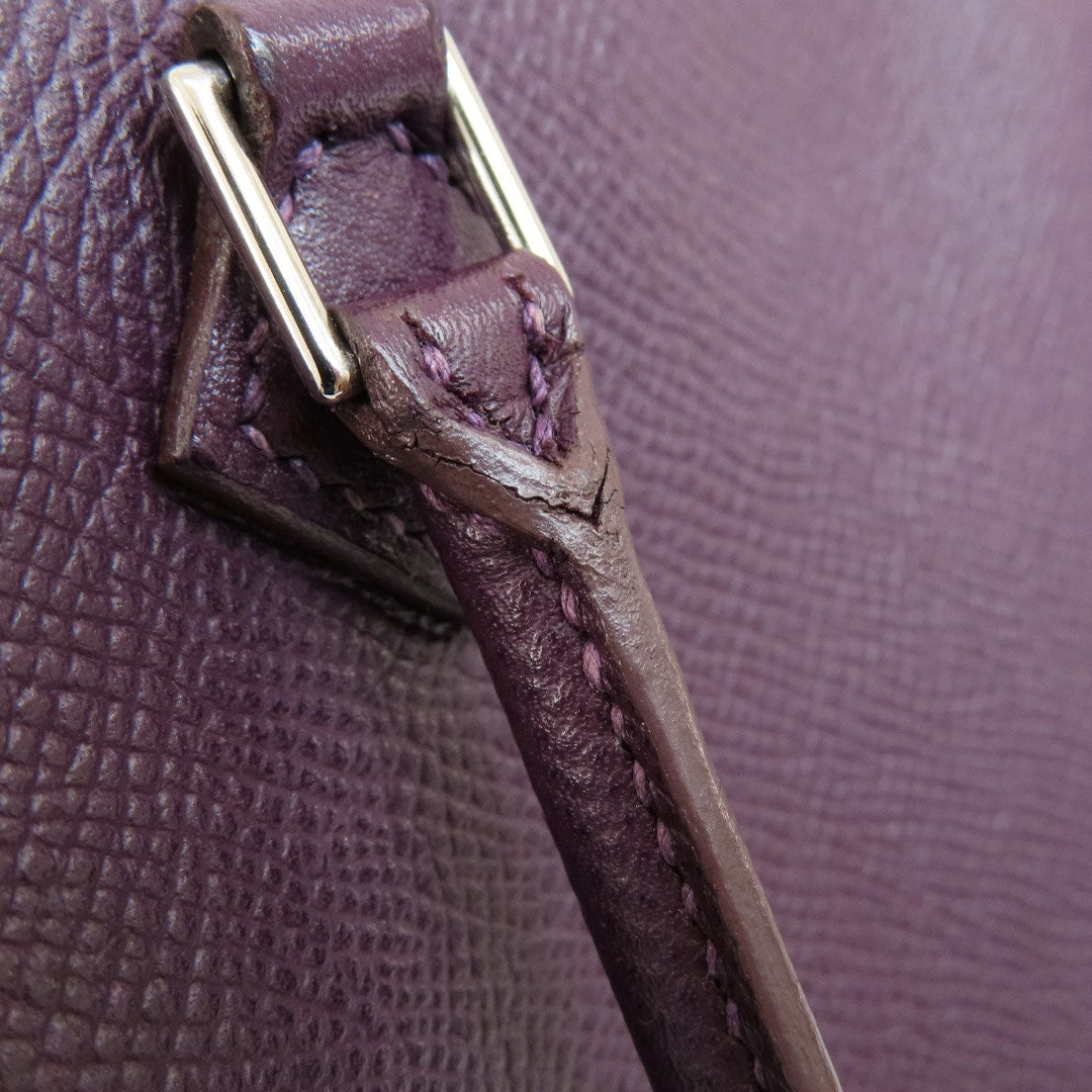 HERMES Handbag Epsom purple Plume 20 Cyclamen SilverMetal