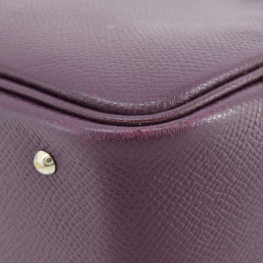HERMES Handbag Epsom purple Plume 20 Cyclamen SilverMetal