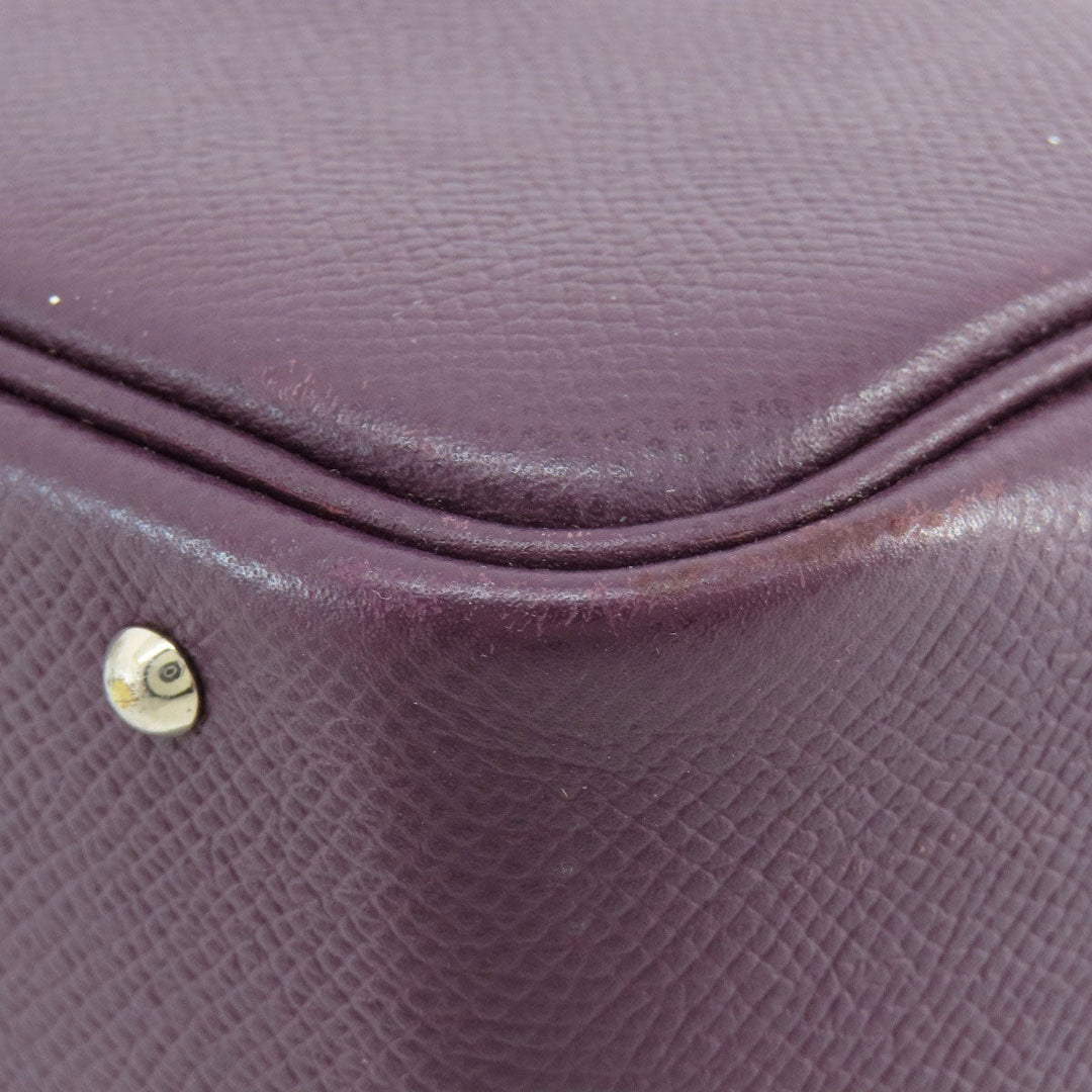 HERMES Handbag Epsom purple Plume 20 Cyclamen SilverMetal