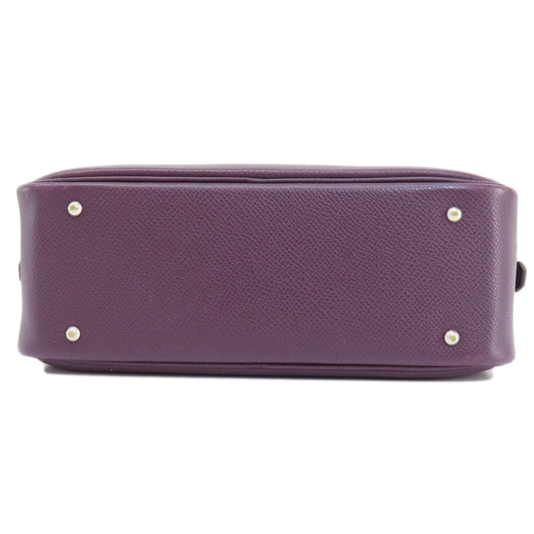 HERMES Handbag Epsom purple Plume 20 Cyclamen SilverMetal