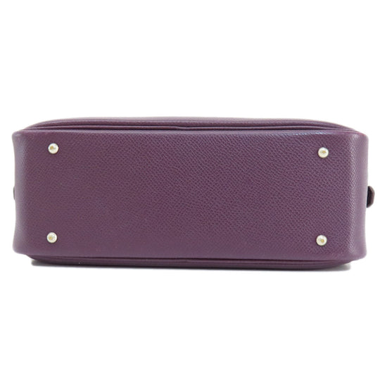 HERMES Handbag Epsom purple Plume 20 Cyclamen SilverMetal