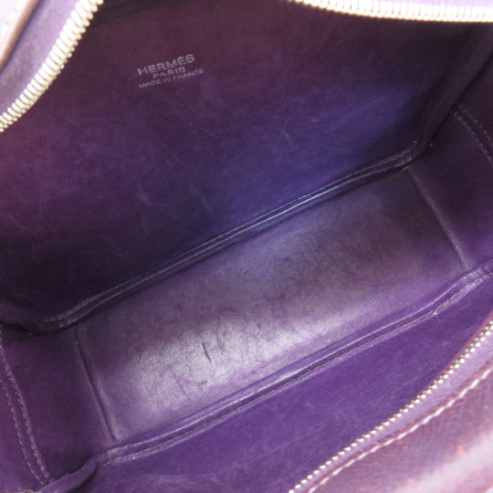 HERMES Handbag Epsom purple Plume 20 Cyclamen SilverMetal