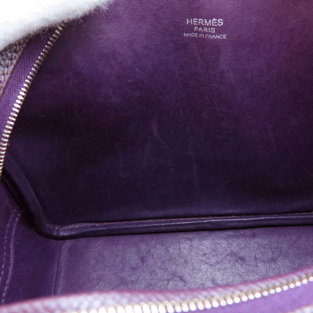 HERMES Handbag Epsom purple Plume 20 Cyclamen SilverMetal