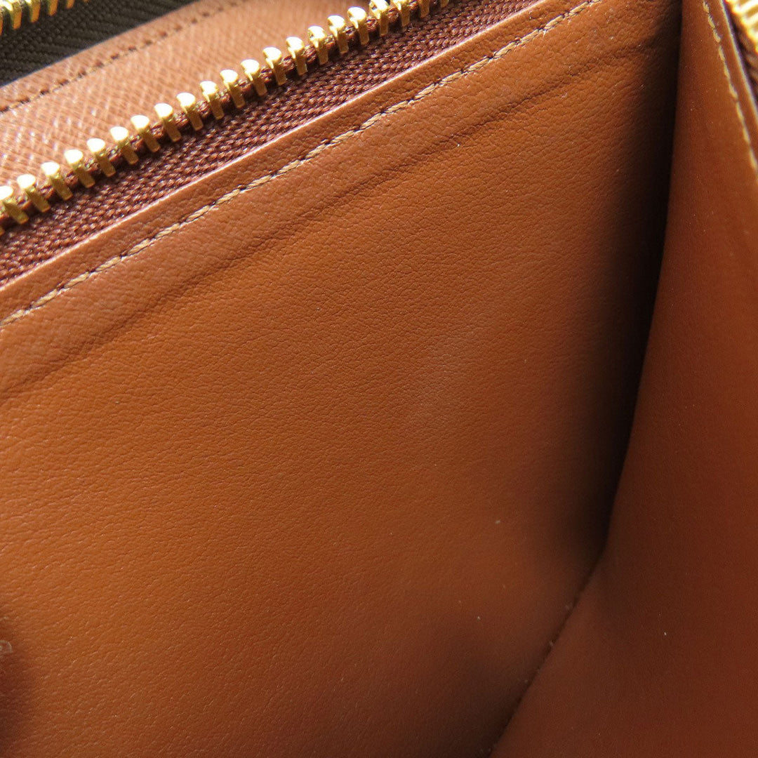 LOUIS VUITTON Long Wallet Purse M60017 Monogram canvas Brown Zippy Wallet Old Monogram Women Used Authentic