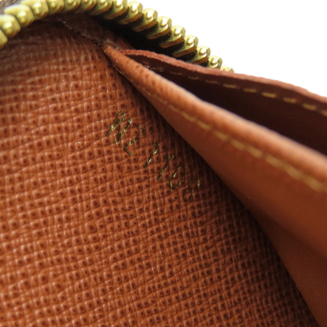 LOUIS VUITTON Long Wallet Purse M42616 Monogram canvas Brown Zippy Wallet Monog Lamb Women Used Authentic