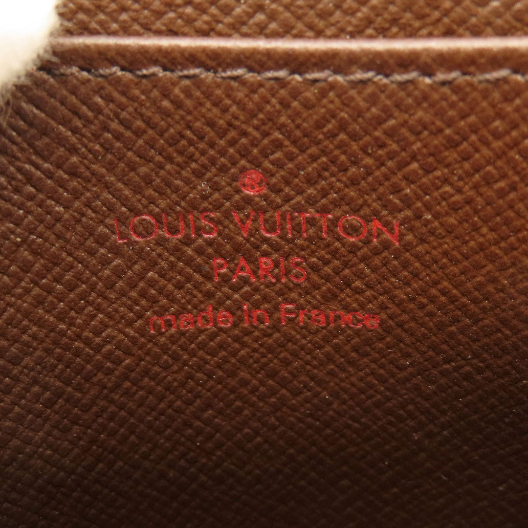 LOUIS VUITTON Coin case N63070 Damier canvas Brown Zippy Coin Purse Damier Ebene Women Used Authentic