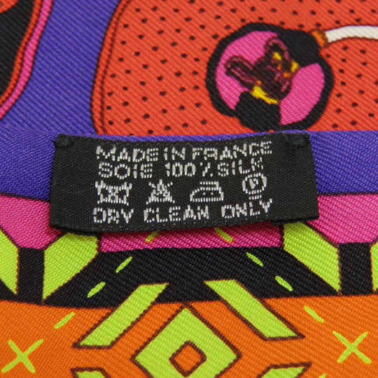 HERMES scarf silk purple Twilly Women Used Authentic