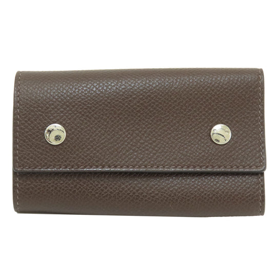 HERMES Key case Key holder  Epsom Brown Serie Etui Cre 6