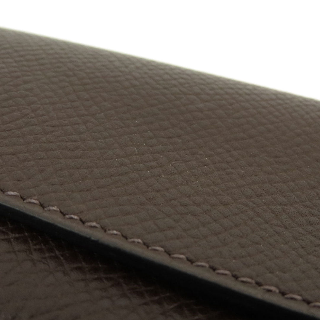 HERMES Key case Key holder  Epsom Brown Serie Etui Cre 6