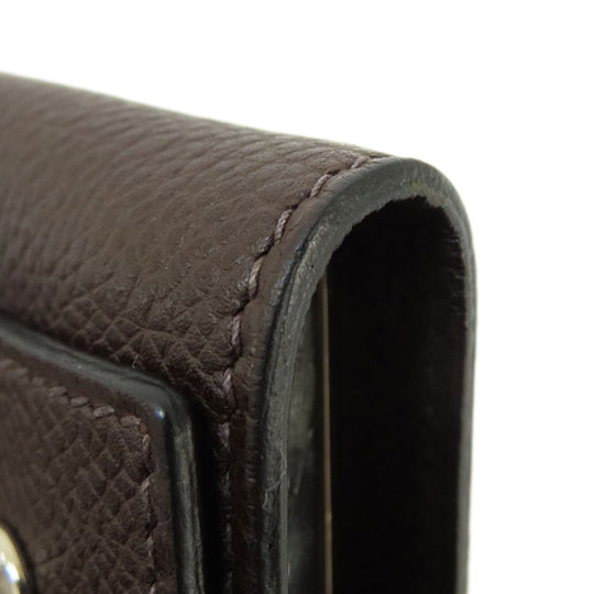 HERMES Key case Key holder  Epsom Brown Serie Etui Cre 6