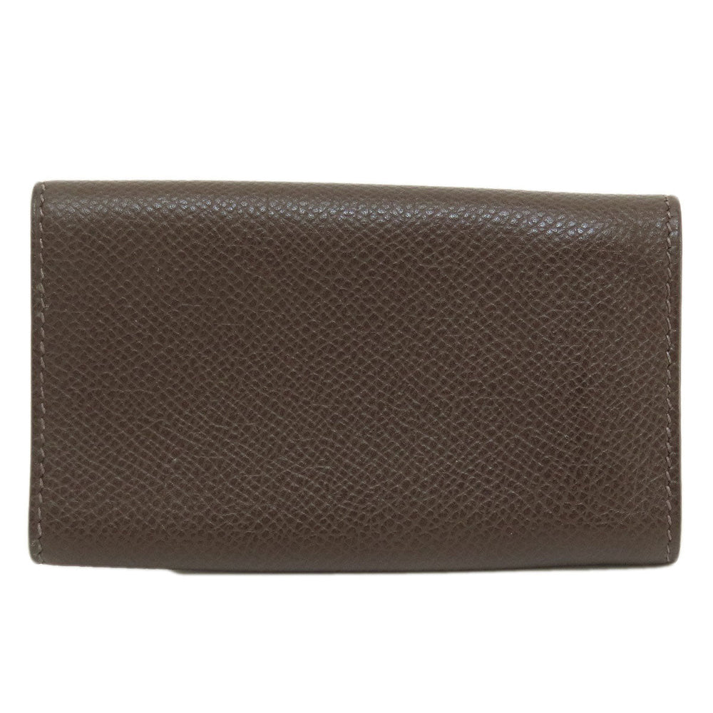 HERMES Key case Key holder  Epsom Brown Serie Etui Cre 6