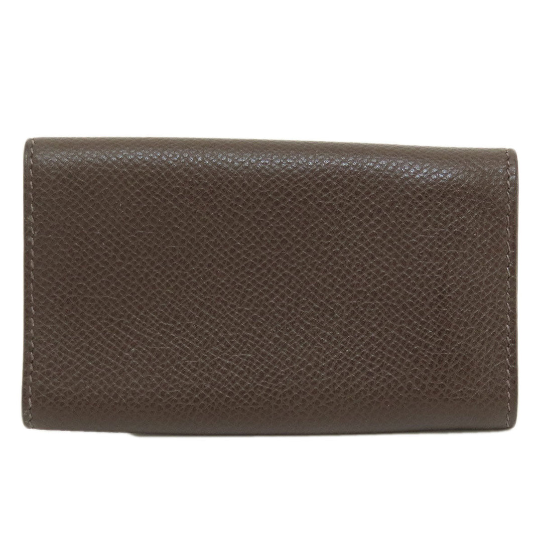 HERMES Key case Key holder  Epsom Brown Serie Etui Cre 6