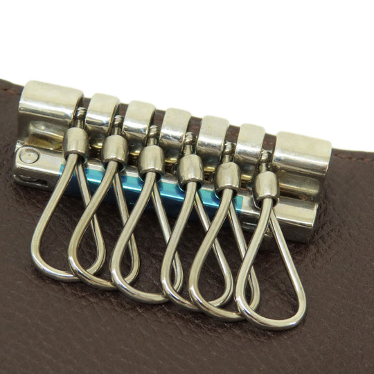 HERMES Key case Key holder  Epsom Brown Serie Etui Cre 6