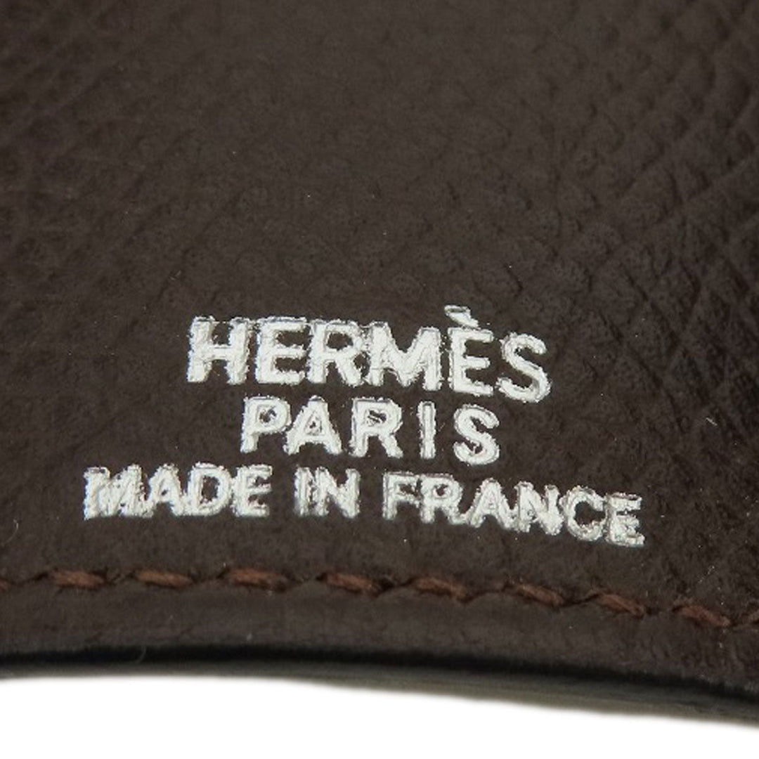 HERMES Key case Key holder  Epsom Brown Serie Etui Cre 6