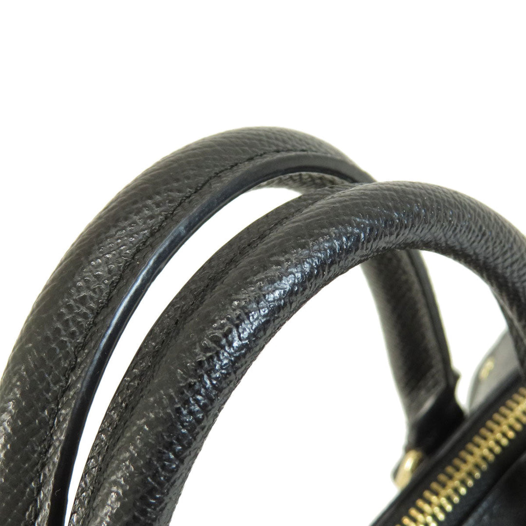 COACH Handbag F57521 leather black 2WAY Women Used Authentic