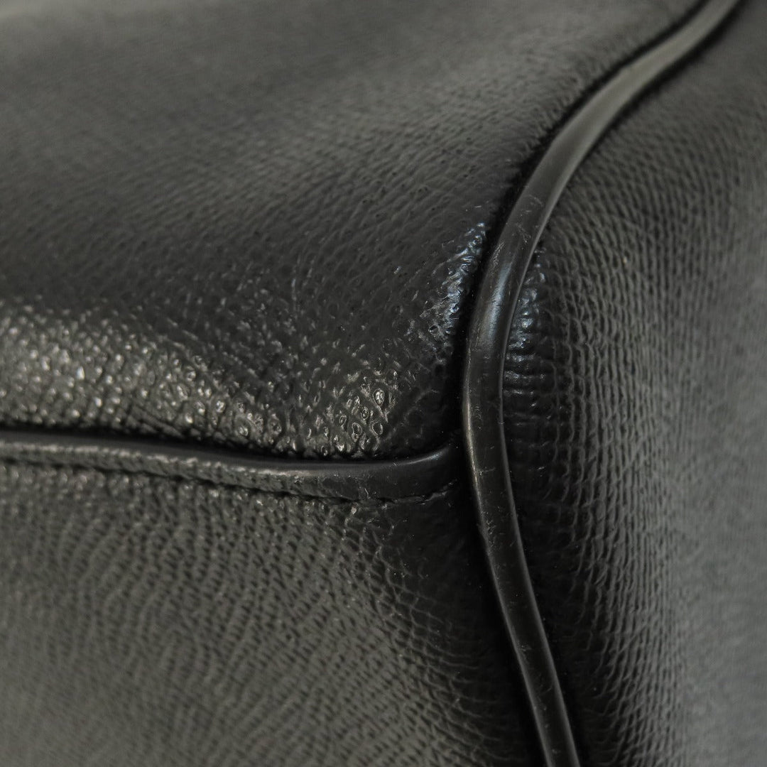 COACH Handbag F57521 leather black 2WAY Women Used Authentic