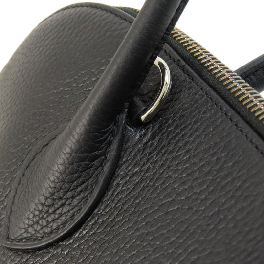 HERMES Handbag Taurillon Clemence black Bolide 37 Black SilverMetal Women Used Authentic