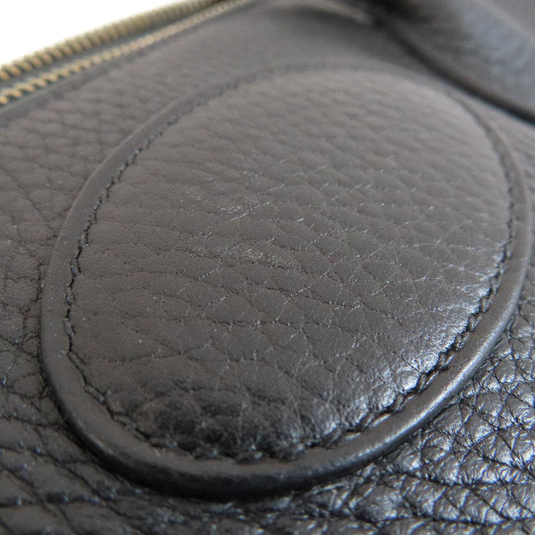 HERMES Handbag Taurillon Clemence black Bolide 37 Black SilverMetal Women Used Authentic