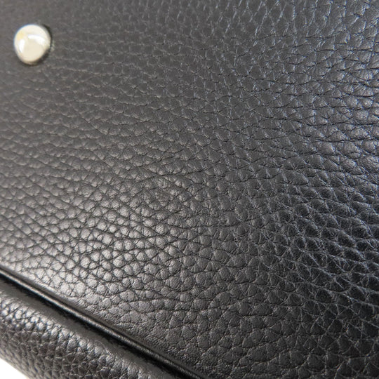 HERMES Handbag Taurillon Clemence black Bolide 37 Black SilverMetal Women Used Authentic