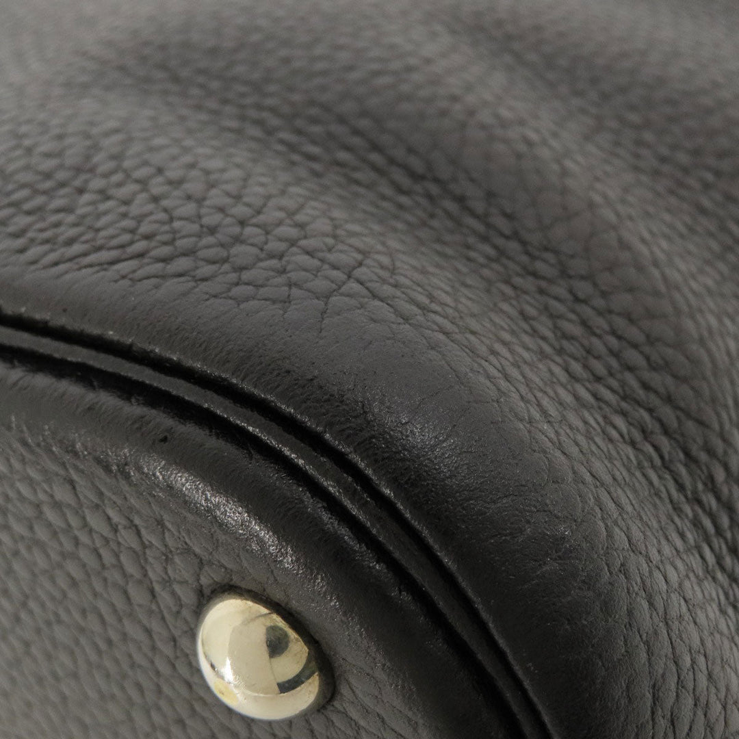 HERMES Handbag Taurillon Clemence black Bolide 37 Black SilverMetal Women Used Authentic