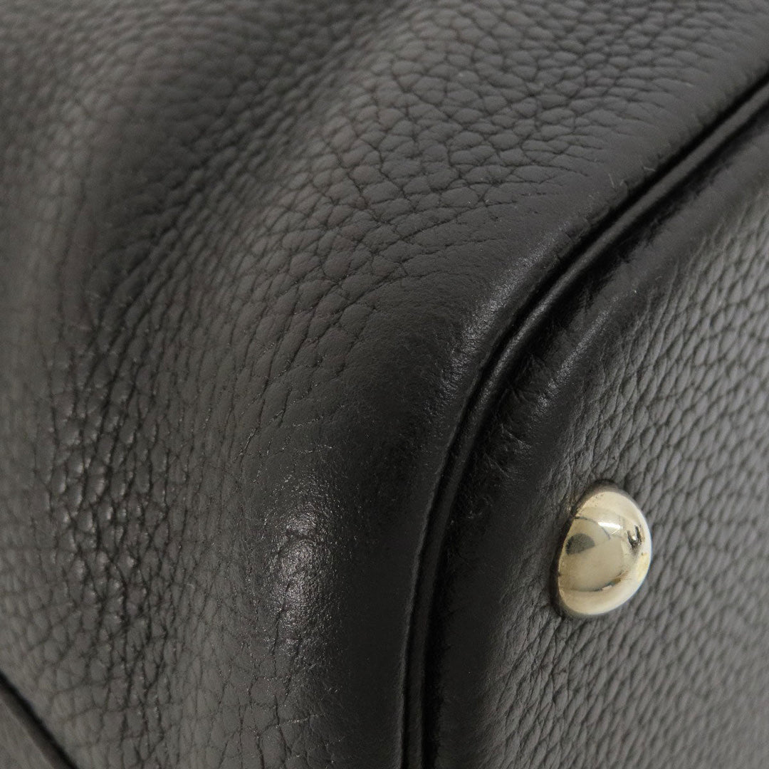 HERMES Handbag Taurillon Clemence black Bolide 37 Black SilverMetal Women Used Authentic