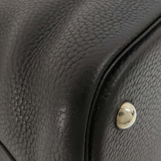 HERMES Handbag Taurillon Clemence black Bolide 37 Black SilverMetal Women Used Authentic