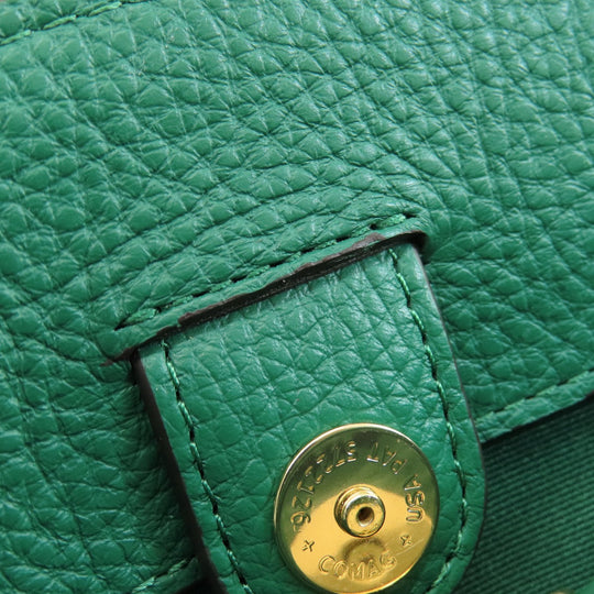 COACH Handbag C8364 leather green mini lily Women Used Authentic