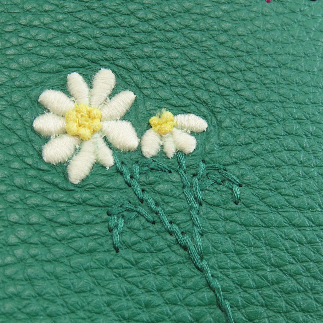 COACH Handbag C8364 leather green mini lily Women Used Authentic