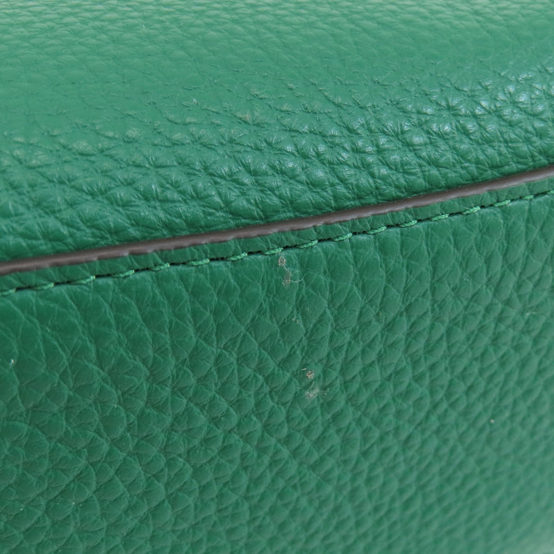 COACH Handbag C8364 leather green mini lily Women Used Authentic