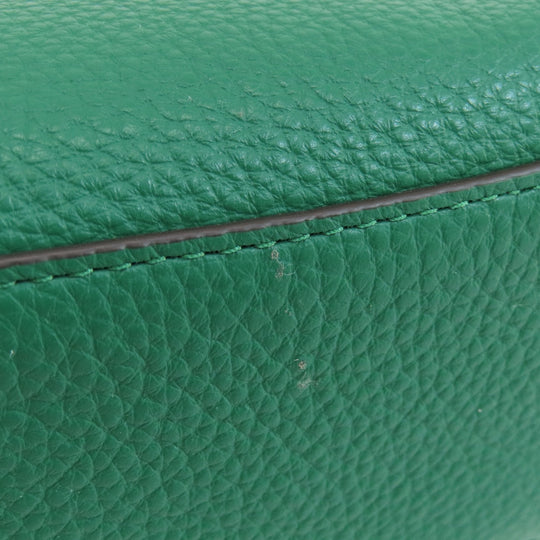 COACH Handbag C8364 leather green mini lily Women Used Authentic