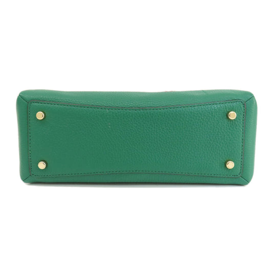 COACH Handbag C8364 leather green mini lily Women Used Authentic