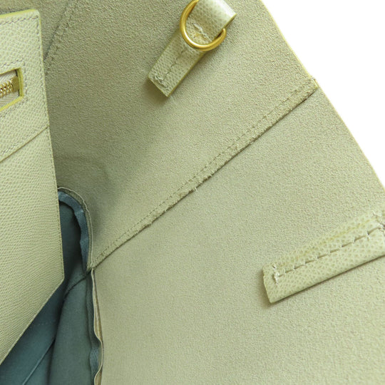 CELINE Handbag leather beige Bar Tikal Kaba Small 2WAY Women Used Authentic