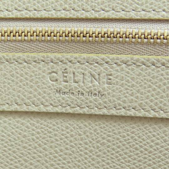 CELINE Handbag leather beige Bar Tikal Kaba Small 2WAY Women Used Authentic