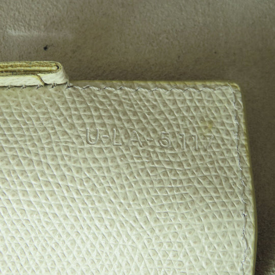 CELINE Handbag leather beige Bar Tikal Kaba Small 2WAY Women Used Authentic
