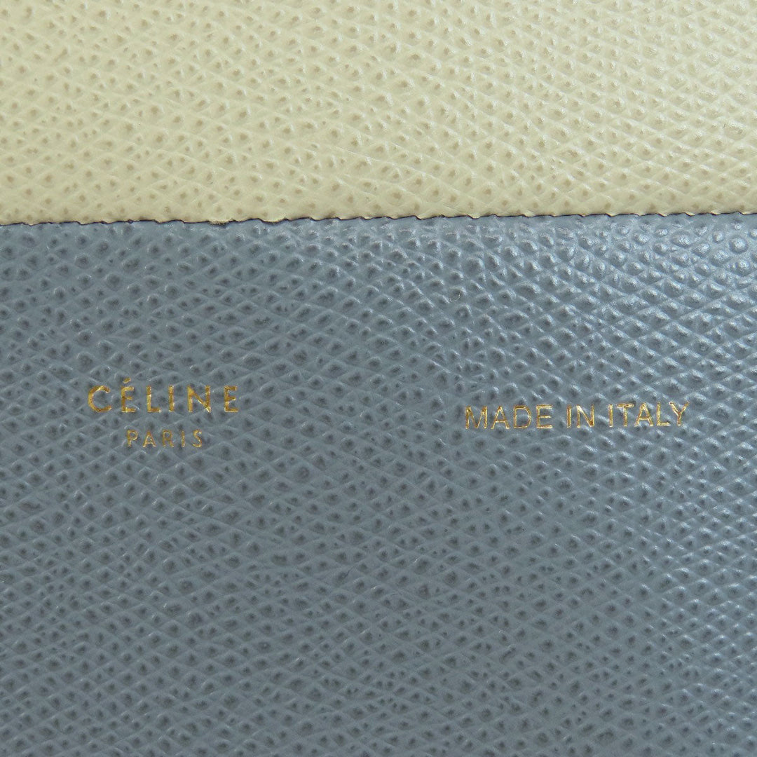 CELINE Handbag leather beige Bar Tikal Kaba Small 2WAY Women Used Authentic