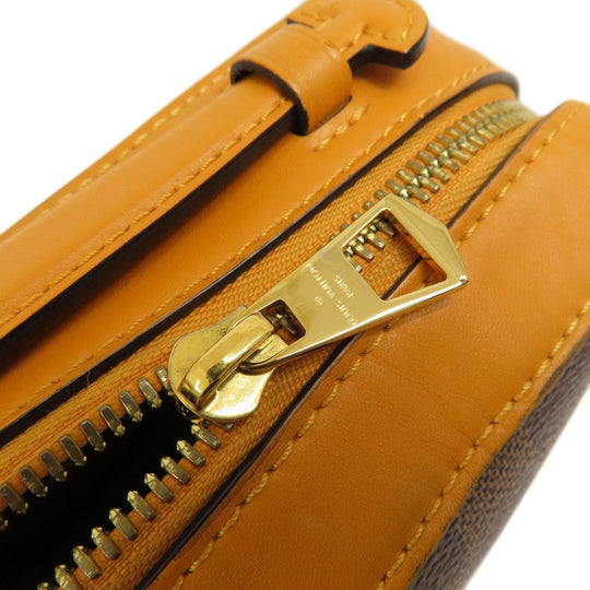 LOUIS VUITTON Shoulder Bag N40178 Damier canvas Brown Santa Monica Saffron Damier Ebene Women Used Authentic