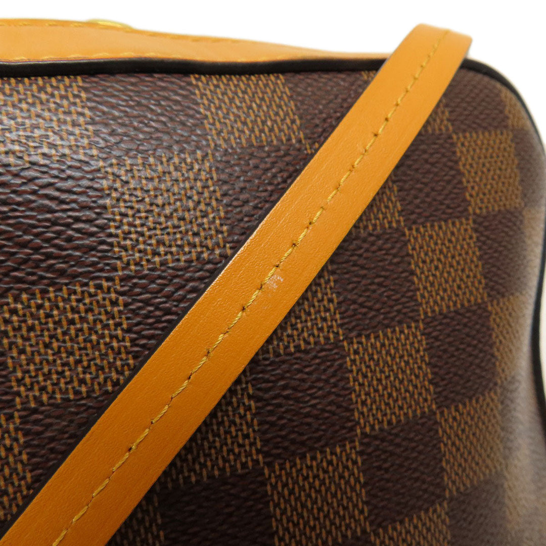 LOUIS VUITTON Shoulder Bag N40178 Damier canvas Brown Santa Monica Saffron Damier Ebene Women Used Authentic