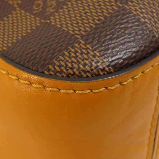 LOUIS VUITTON Shoulder Bag N40178 Damier canvas Brown Santa Monica Saffron Damier Ebene Women Used Authentic
