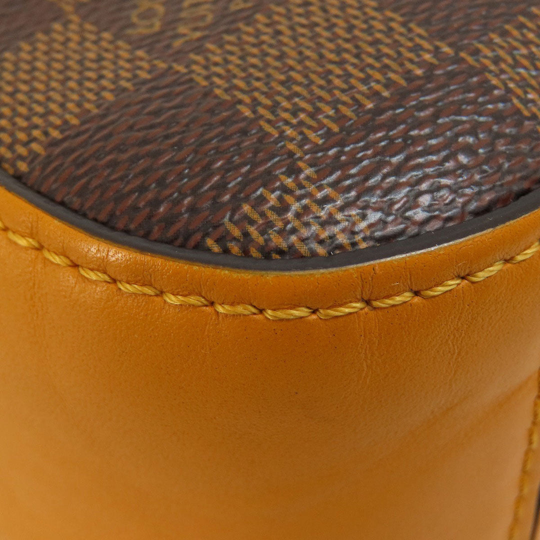 LOUIS VUITTON Shoulder Bag N40178 Damier canvas Brown Santa Monica Saffron Damier Ebene Women Used Authentic