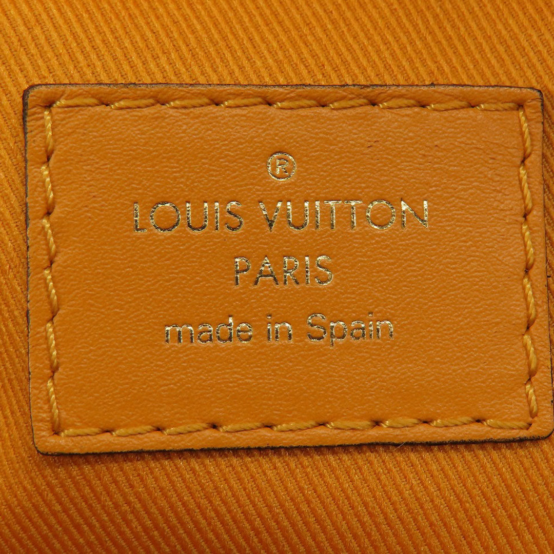 LOUIS VUITTON Shoulder Bag N40178 Damier canvas Brown Santa Monica Saffron Damier Ebene Women Used Authentic