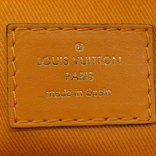 LOUIS VUITTON Shoulder Bag N40178 Damier canvas Brown Santa Monica Saffron Damier Ebene Women Used Authentic